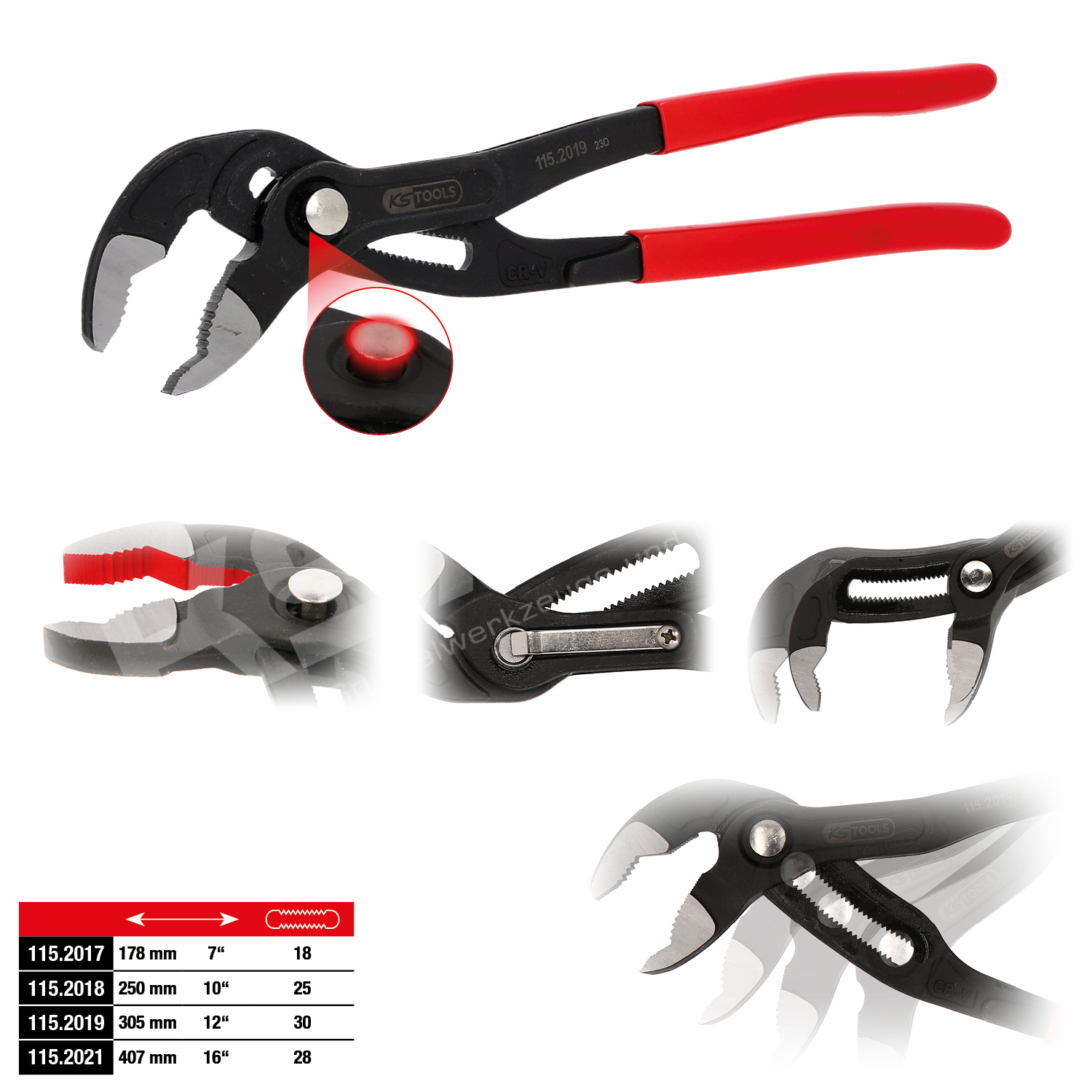 Wasserpumpenzange, 407 mm – Bild 3