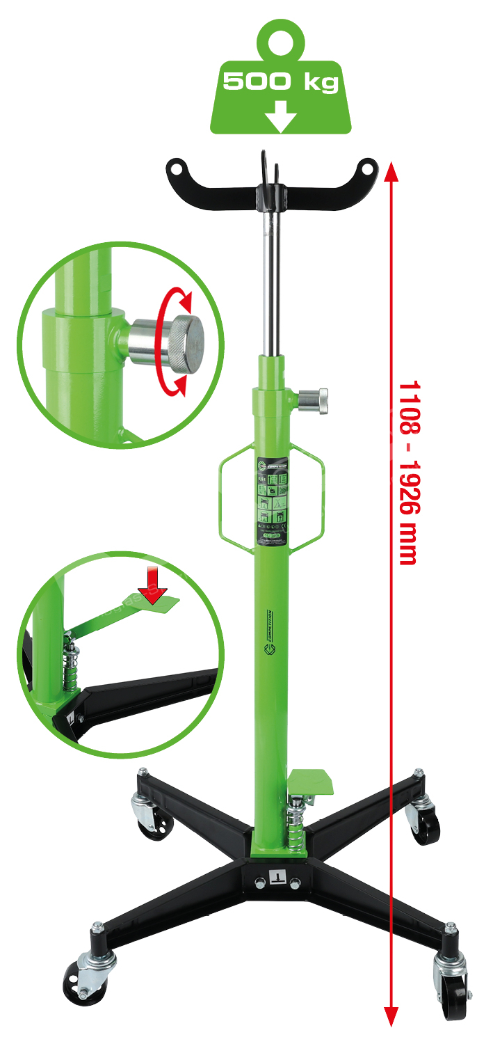 COMPETITION Hydraulischer Getriebeheber, 500 kg – Bild 3