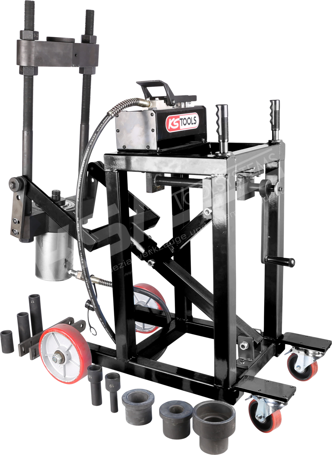 Achsschenkelbolzen-Presse, 75t, mit Hülsen-Satz, 29-tlg – Bild 2