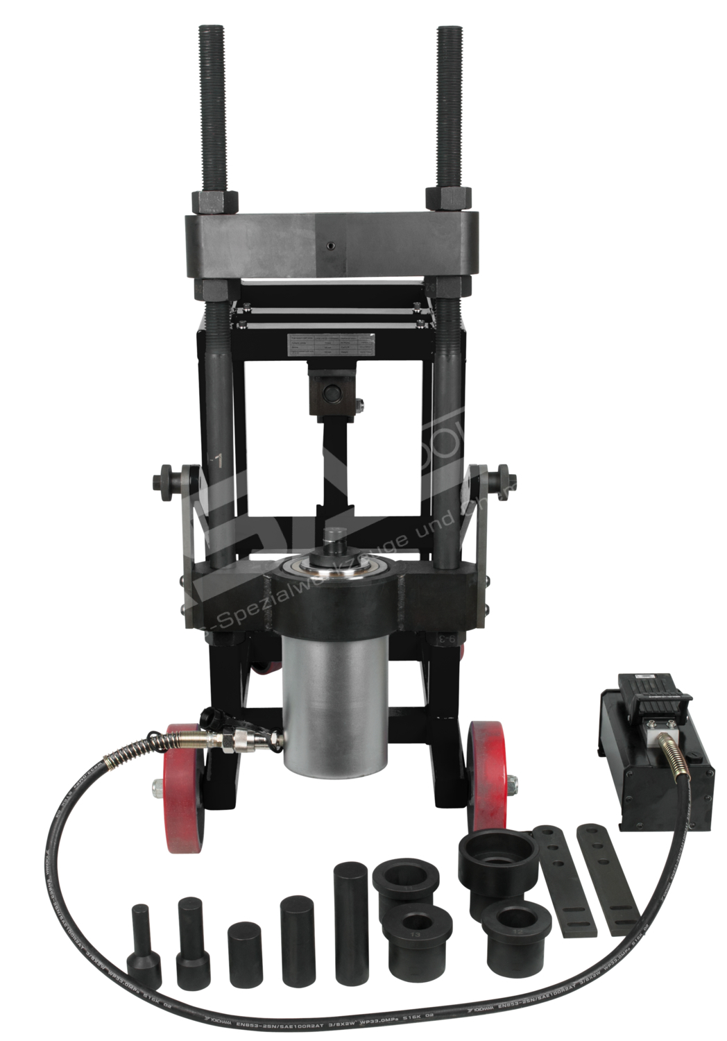 Achsschenkelbolzen-Presse, 75t, mit Hülsen-Satz, 29-tlg – Bild 3