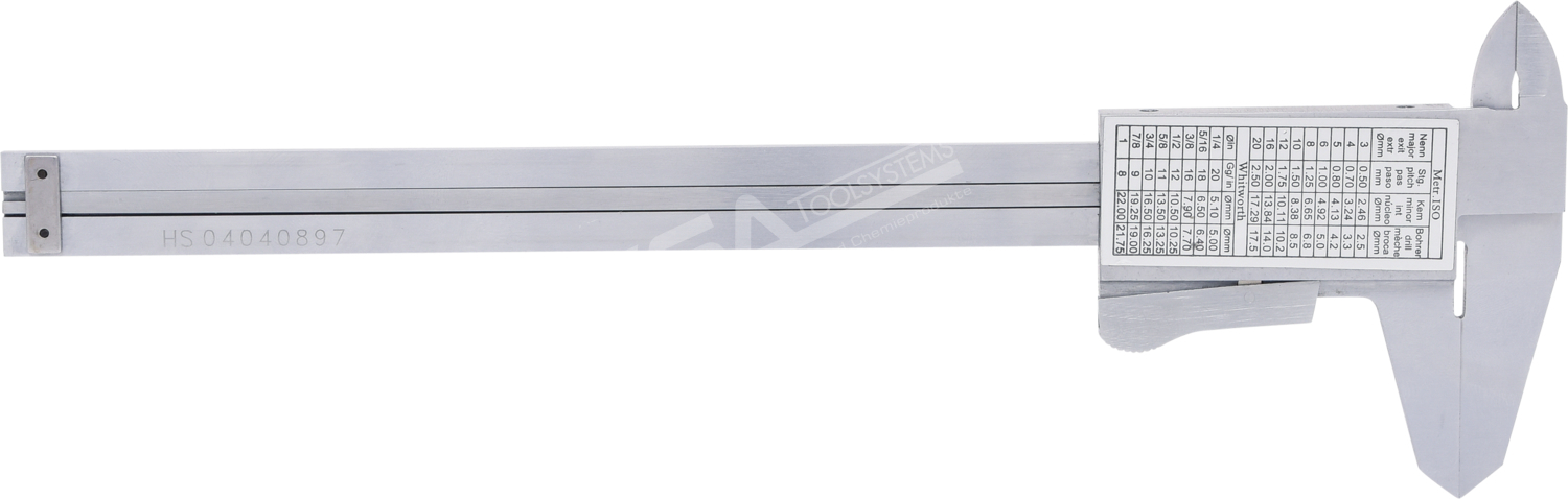 Taschen-Messschieber 0-150mm, 235mm – Bild 4