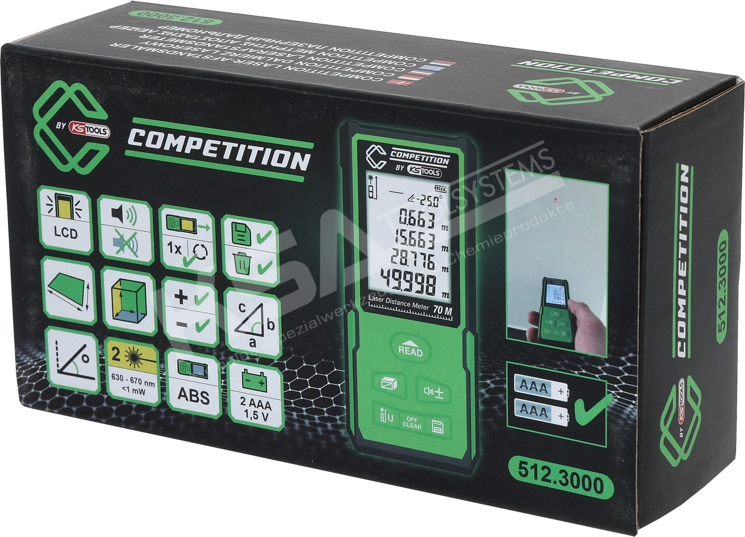 COMPETITION Laser-Entfernungsmesser bis 70 m – Bild 7