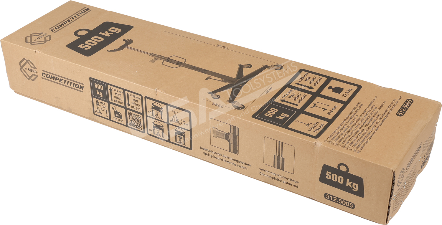 COMPETITION Hydraulischer Getriebeheber, 500 kg – Bild 5