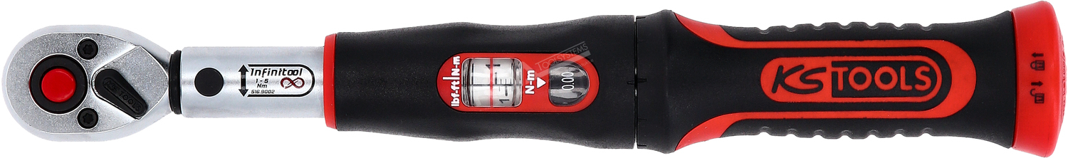 1/4″ INFINITOOL Ratschen-Drehmomentschlüssel, 1-5 Nm – Bild 6