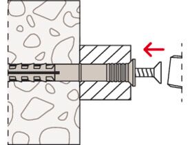 Fischer Nagelschraub 8 x 100 mm PZ-3 Senkkopf 50 Stück – Bild 3