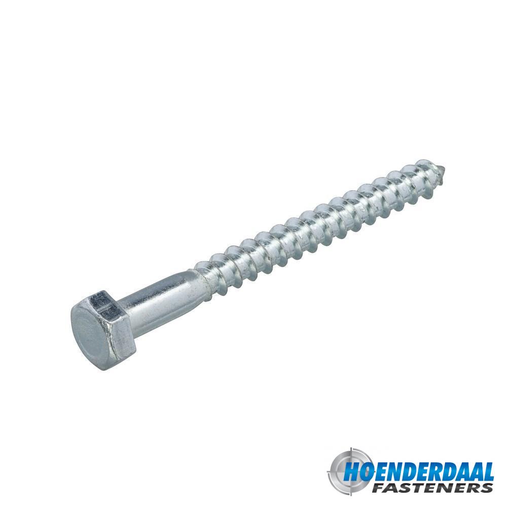 Hoenderdaal Holzschrauben verzinkt SW-13 zeskantkop 8 x 55 mm 200 Stück – Bild 2