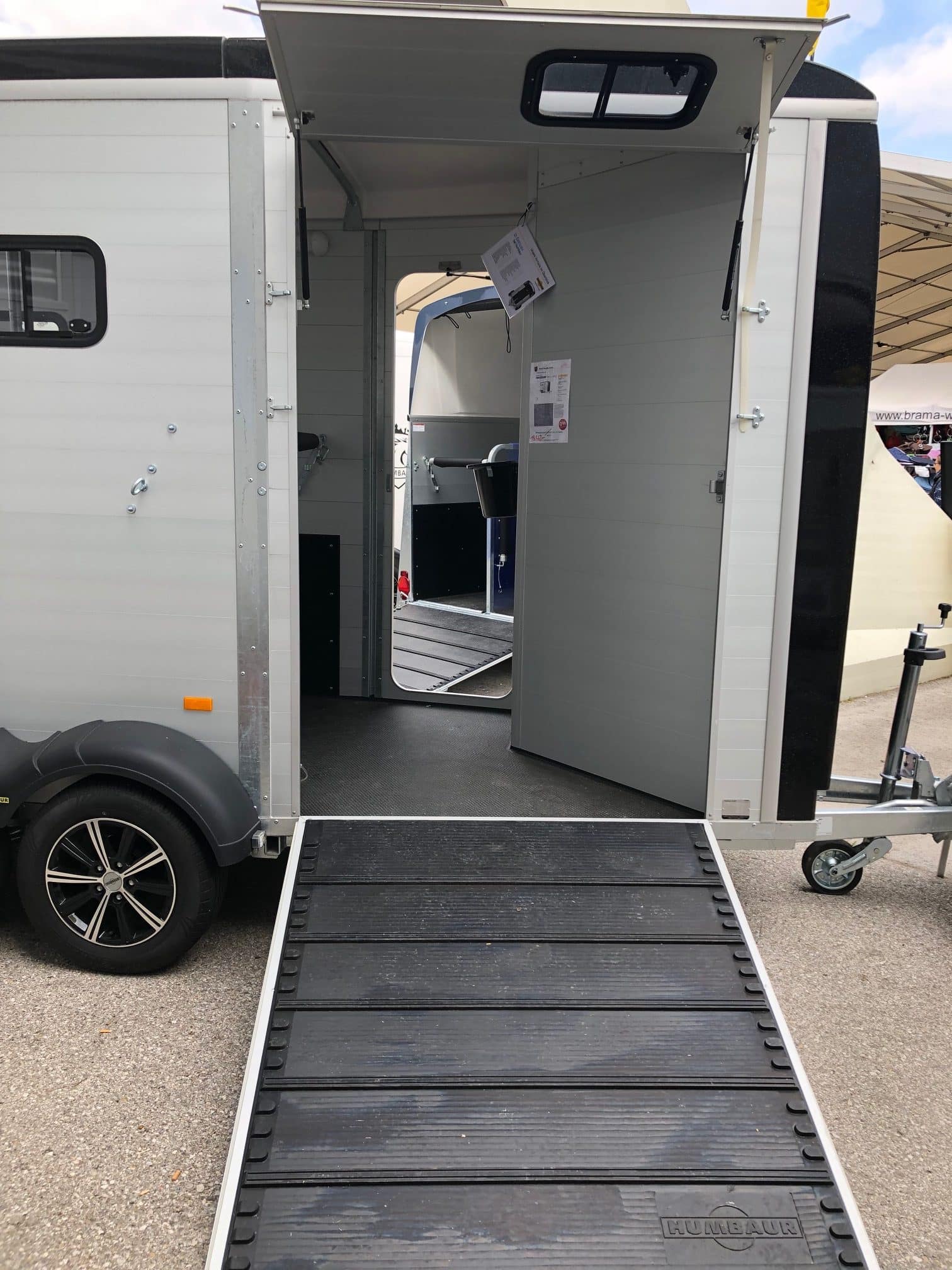 Notos Xtra UP 2700 kg, Pferdeanhänger, Pferdetransporter, Anhänger für Pferdetransport von bis zu 2 Pferden, Check Trailers. Humbaur• – Bild 3