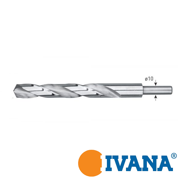 Ivana Metallbohrer HSS 10 mm Welle steelmaster Durchmesser 12,5 mm