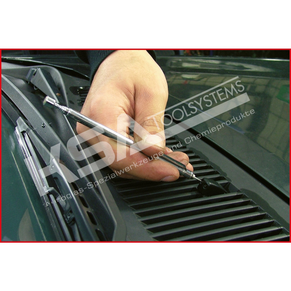 2in1 Teleskop-Magnethalter mit Waschdüsen-Reinigungs- und Einstellwerkzeug, 150-675mm – Bild 3