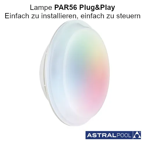 LumiPlus LUMIPLUS PLUG&PLAY PAR56 Astral Pool Scheinwerfer LED Leuchtmittel bunt RGB 2000 lm mit Fernbedienung – Bild 4