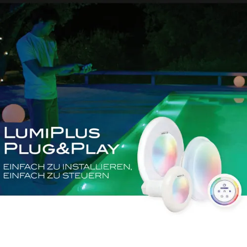LumiPlus LUMIPLUS PLUG&PLAY PAR56 Astral Pool Scheinwerfer LED Leuchtmittel bunt RGB 2000 lm mit Fernbedienung – Bild 9