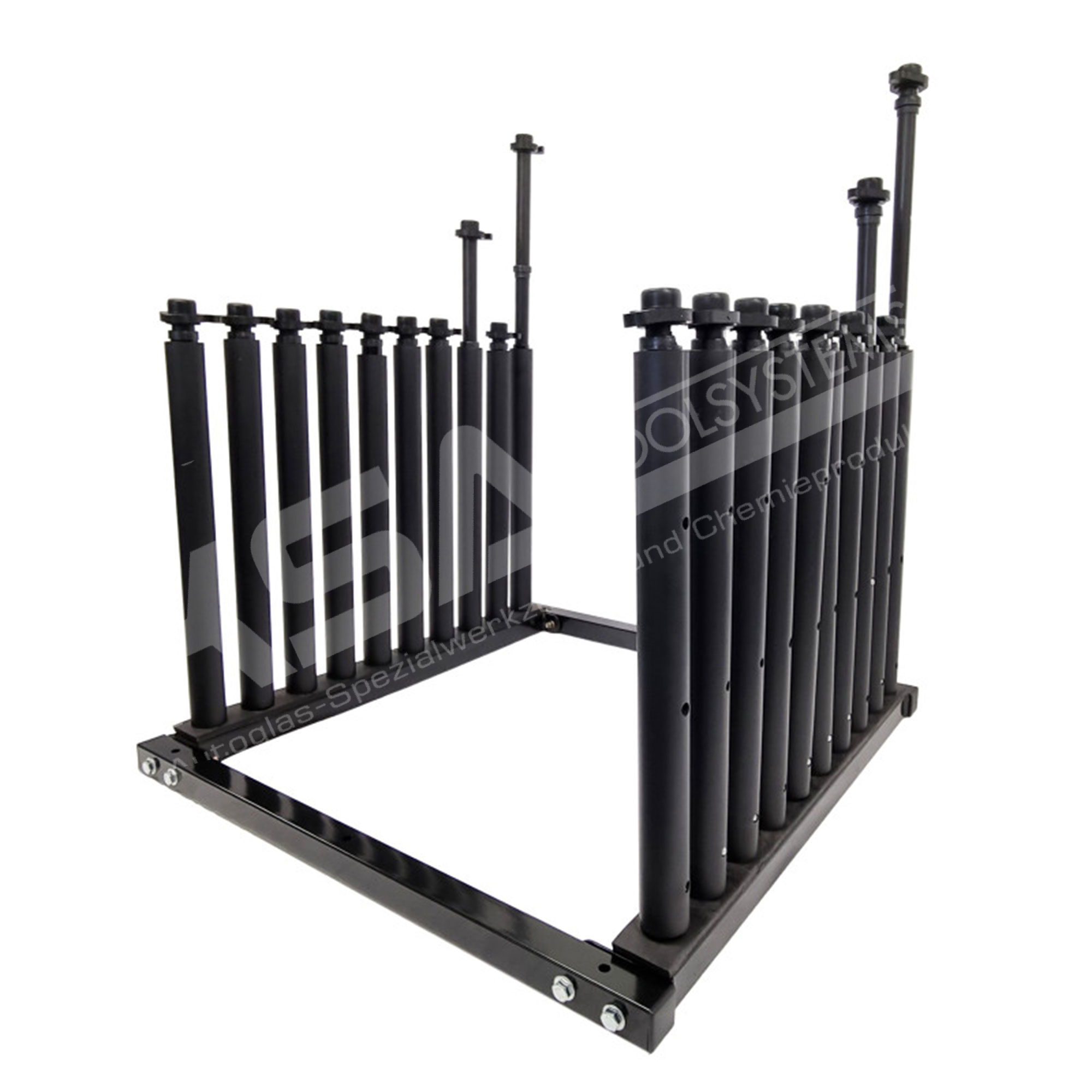 Stahl Scheibenständer 9-Fach, Anlieferständer für Windschutzscheiben – Bild 2