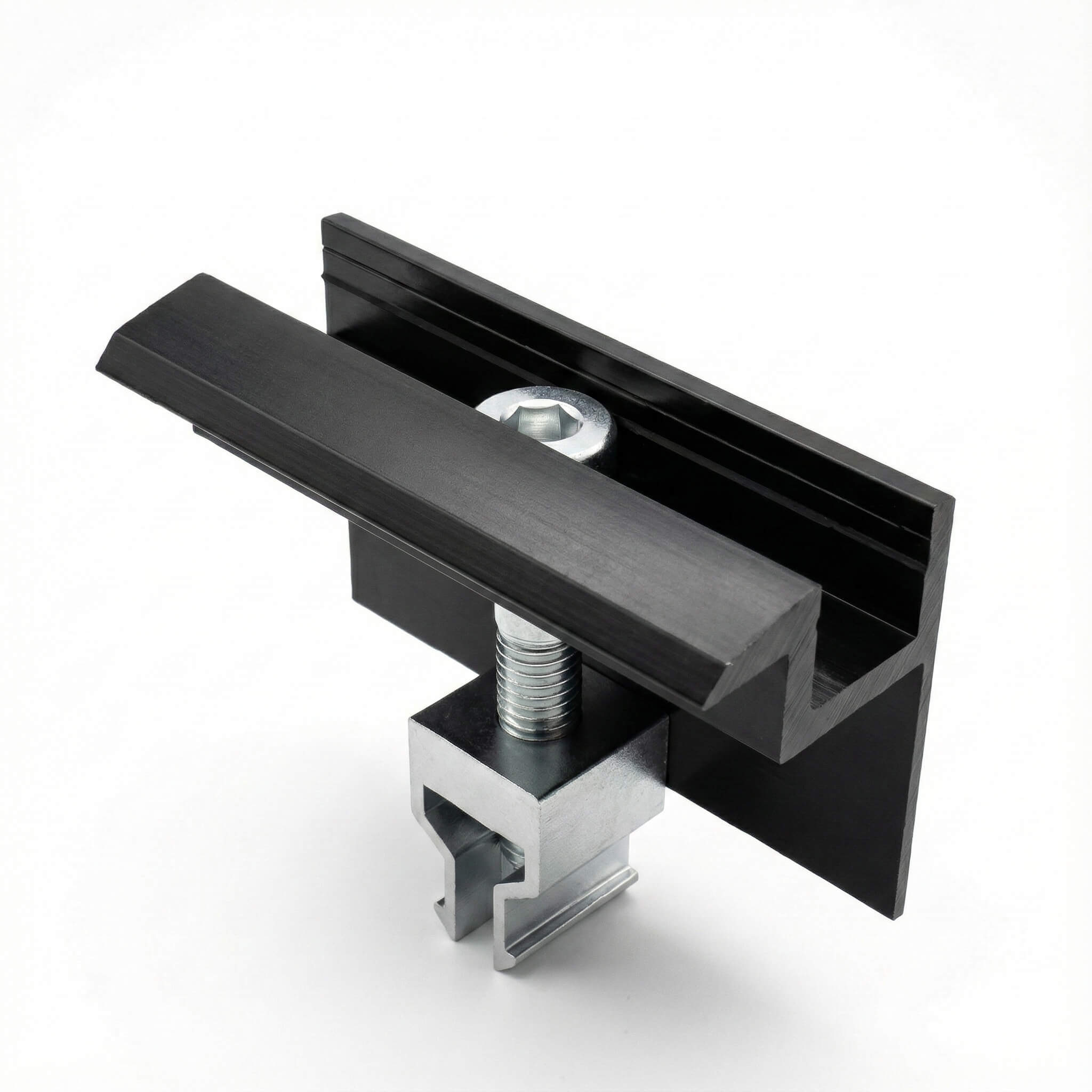 Endklemme schwarz höhenverstellbar