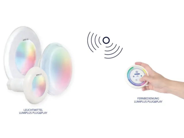 LumiPlus LUMIPLUS PLUG&PLAY PAR56 Astral Pool Scheinwerfer LED Leuchtmittel bunt RGB 2000 lm mit Fernbedienung – Bild 7