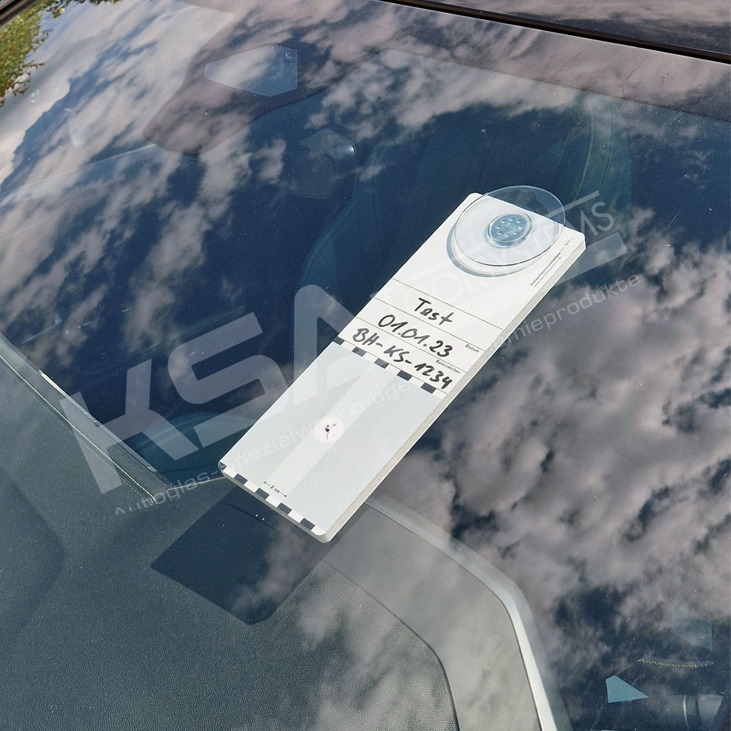 Dokumentationshilfe – Steinschlag-Fotoschablone mit Saugnapf und Stift – Bild 6