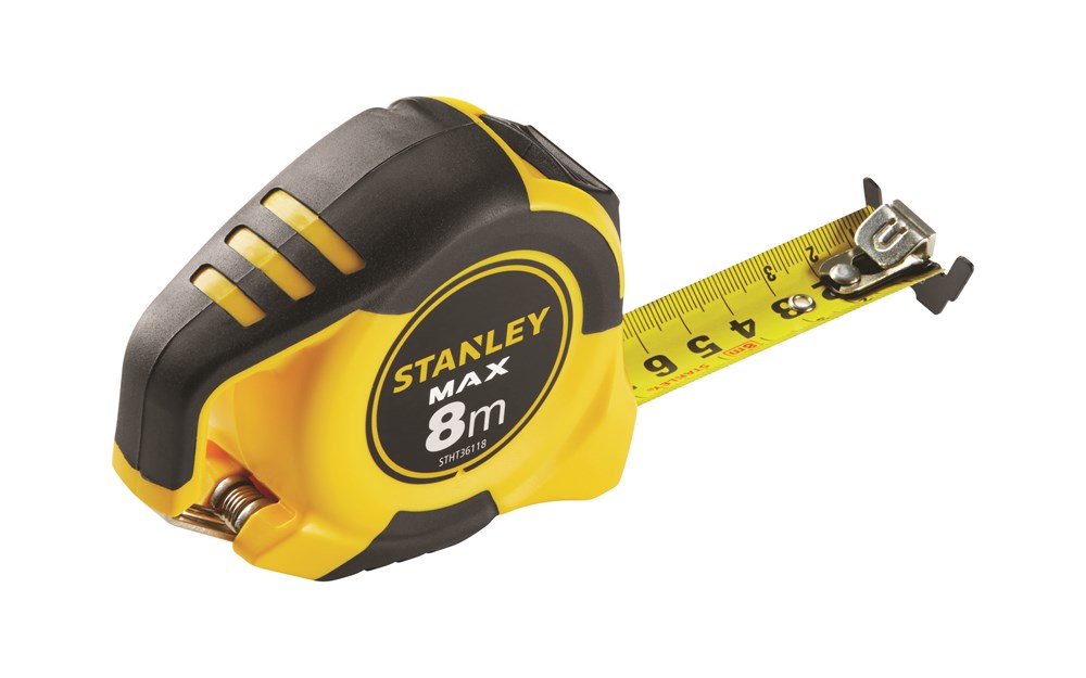 Stanley max MaßBand 8 Meter 25 mm weit magnetisch