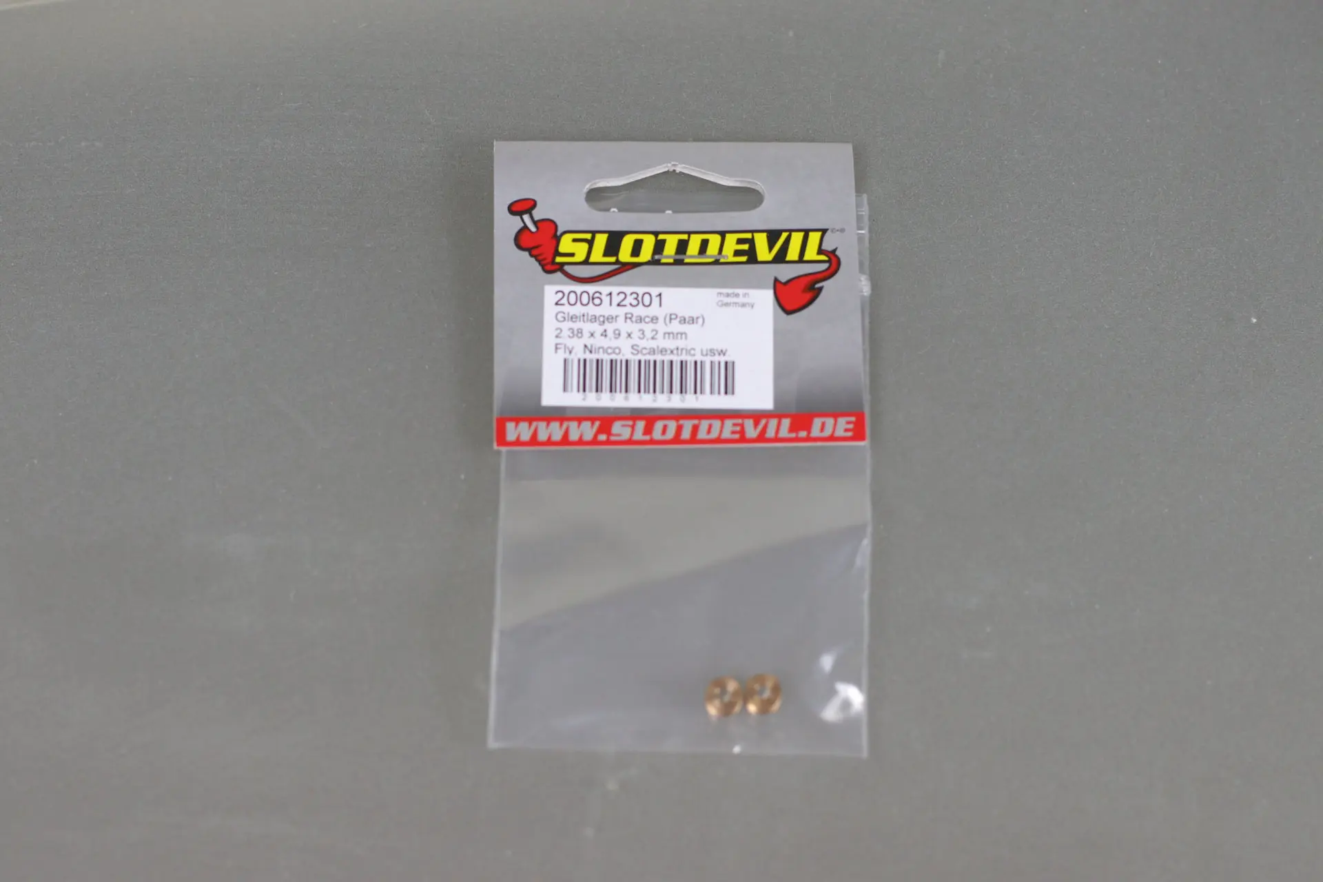 Slotdevil Gleitlager Race 2,38 mm x 4,9 mm x 3,2 mm – SLOTDEVIL 200612301