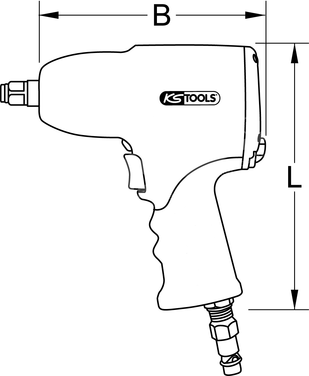 1/2″ THE miniDEVIL Hochleistungs-Druckluft-Schlagschrauber, 1084Nm – Bild 8