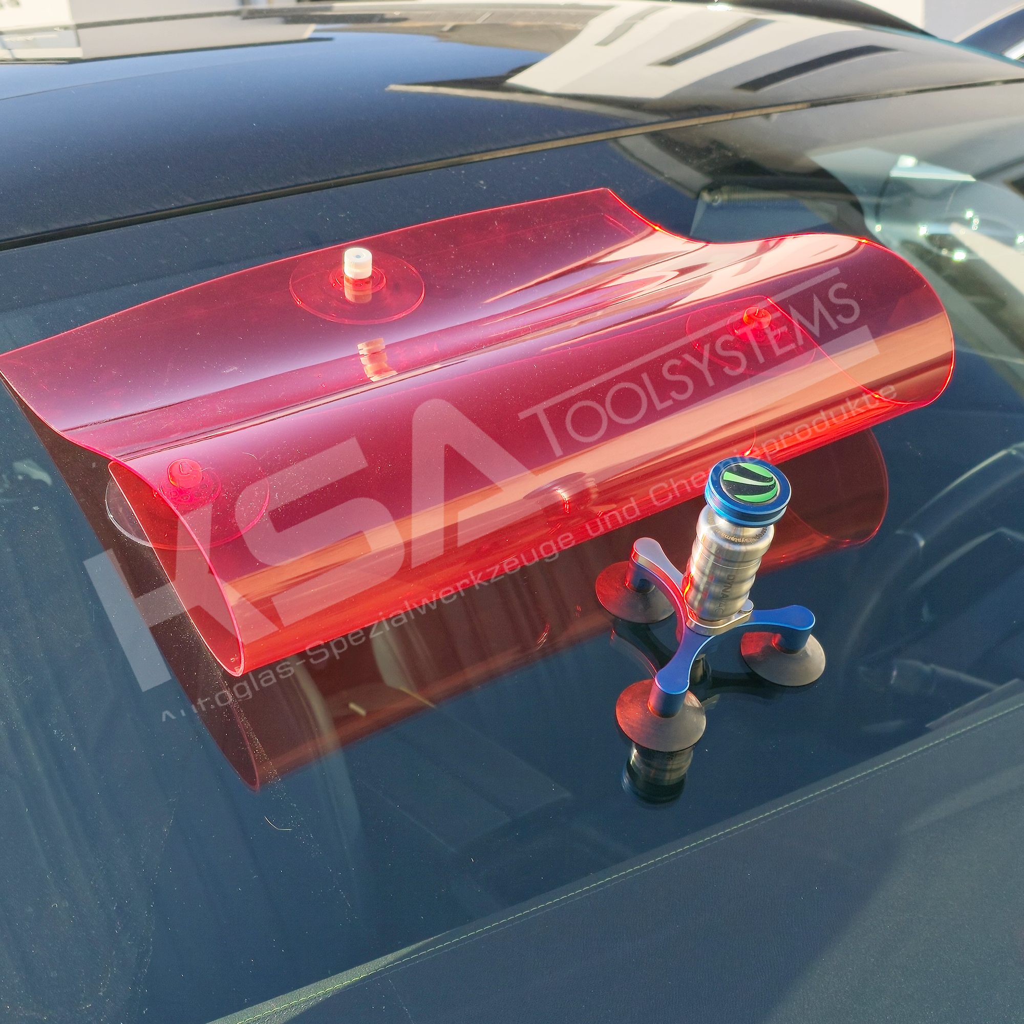 UVB-54 UV Blocker mit Saughalter 500 x 400 mm, rot – Bild 3