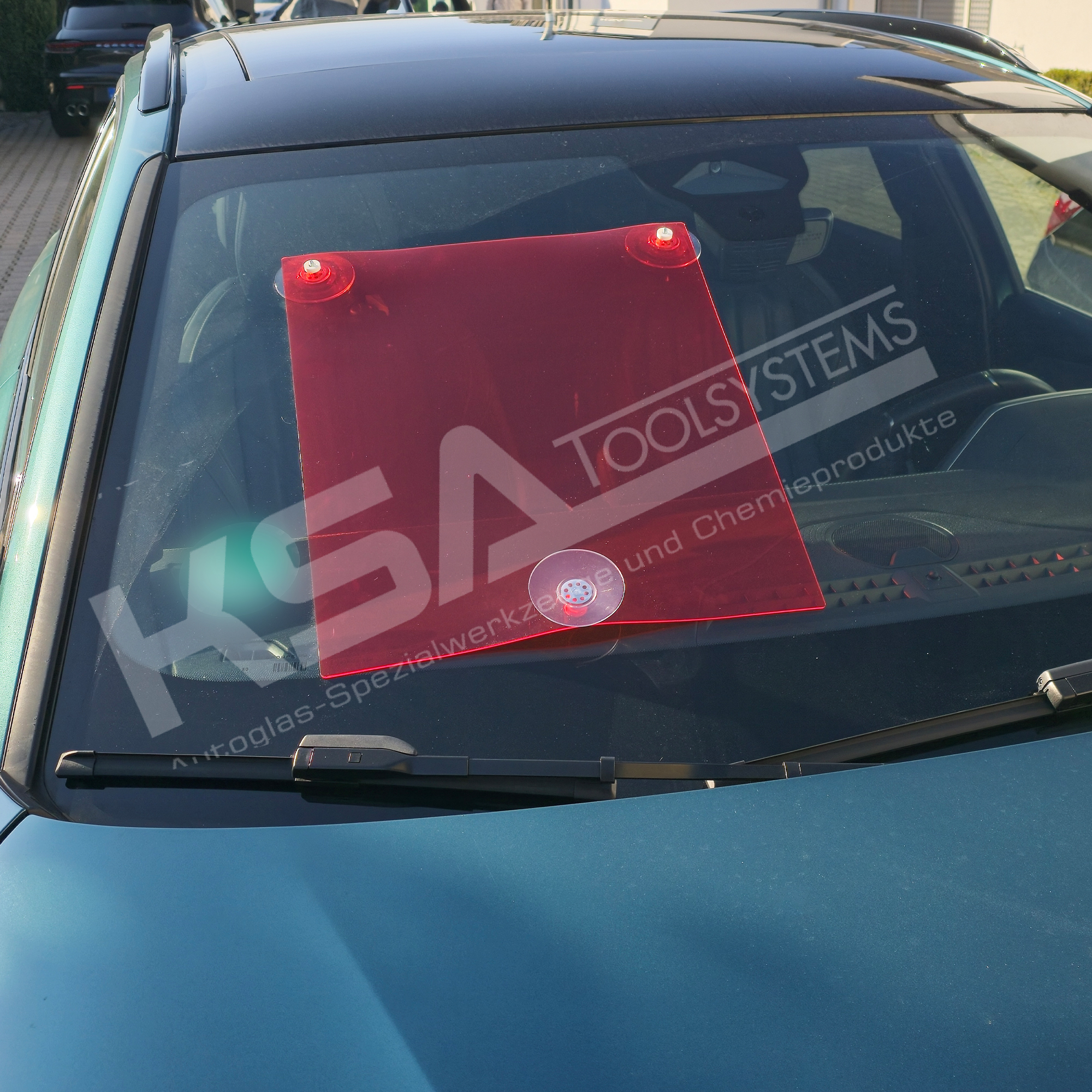 UVB-54 UV Blocker mit Saughalter 500 x 400 mm, rot – Bild 6