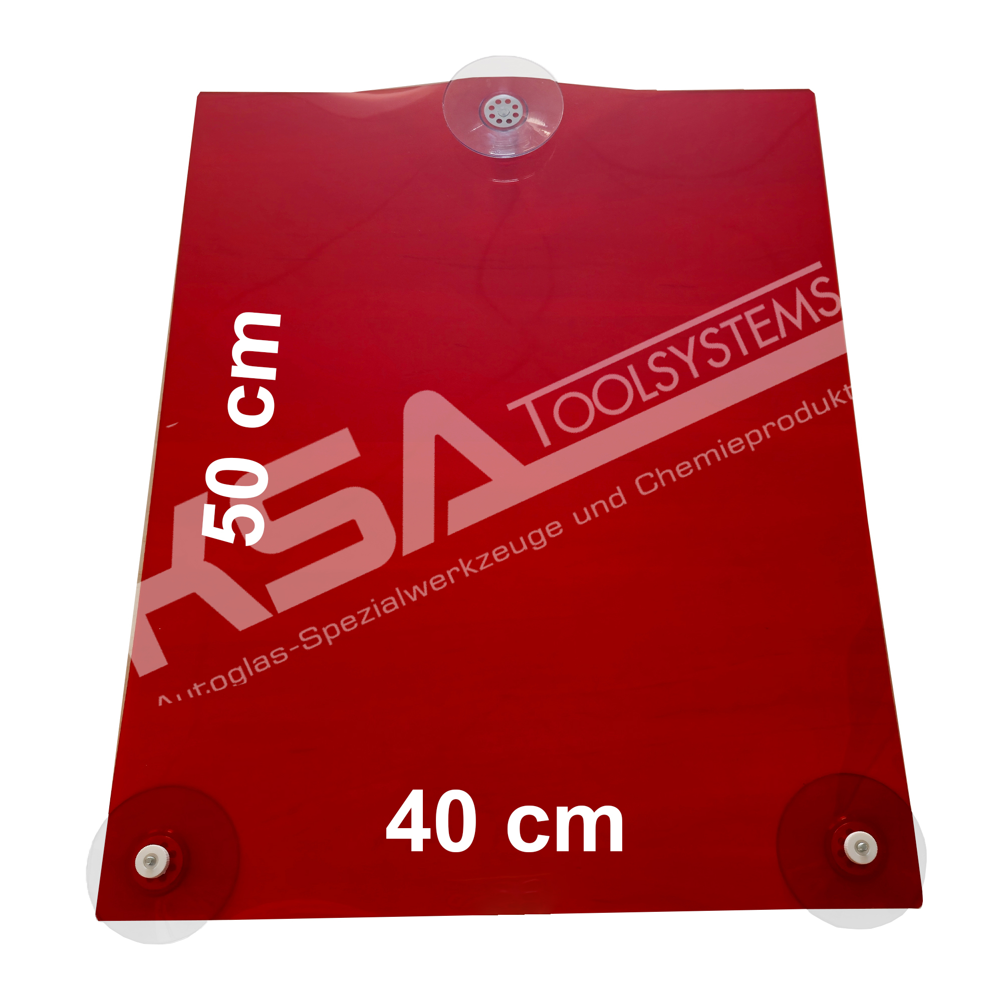 UVB-54 UV Blocker mit Saughalter 500 x 400 mm, rot – Bild 7