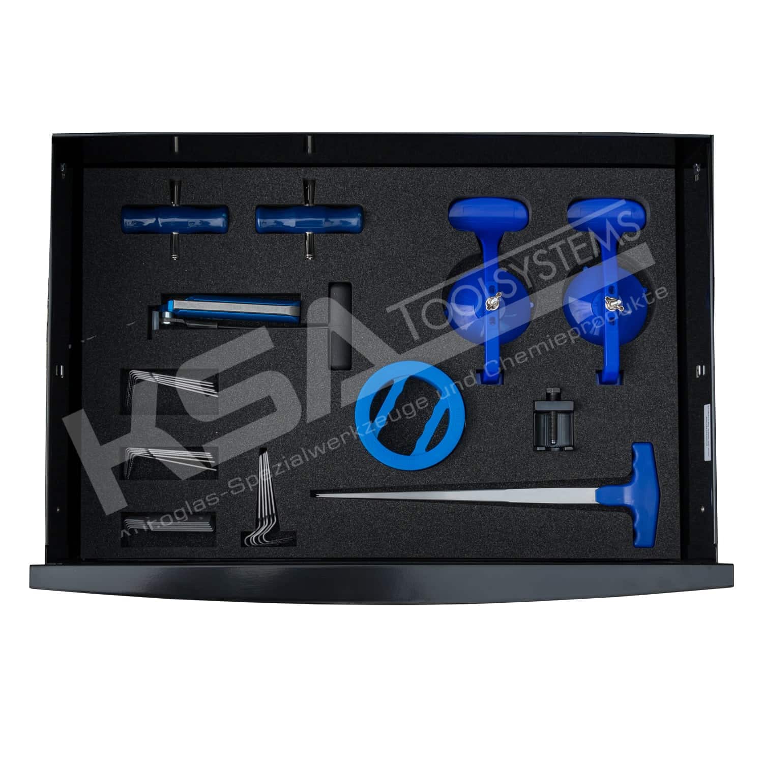 FACOM Autoglaser Werkzeugwagen bestückt mit 50-tlg. Werkzeugsortiment – Bild 5