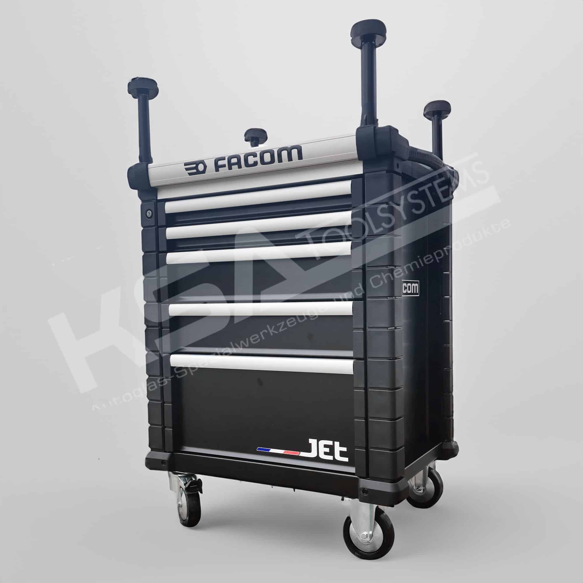 FACOM Autoglaser Werkzeugwagen bestückt mit 50-tlg. Werkzeugsortiment – Bild 8