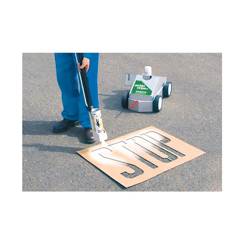 Schablonensatz KIT Nr. 3 mit Buchstaben und Fußgänger-, Radfahrer- und Behindertensymbol – Bild 5