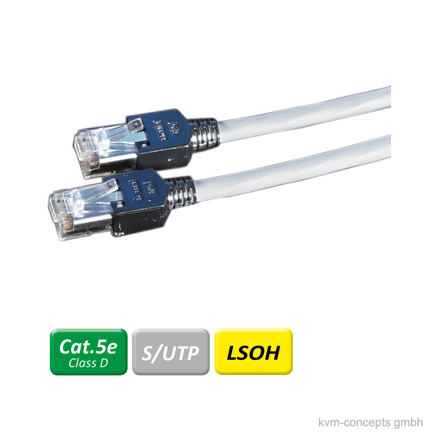 1m DÄTWYLER Patchkabel CAT 5e, grau