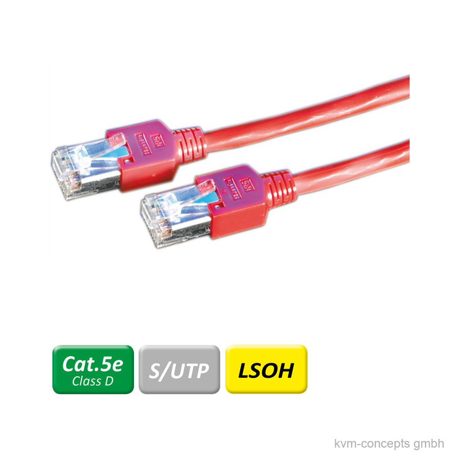 3m DÄTWYLER Patchkabel CAT 5e, rot