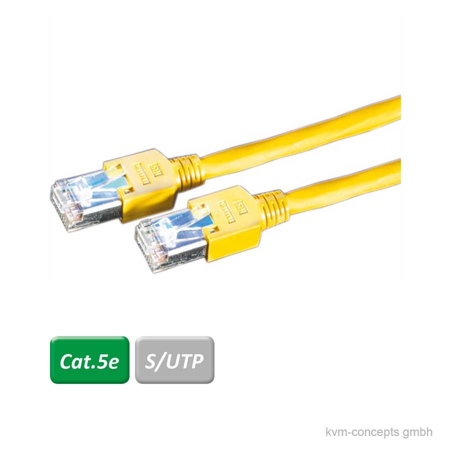 1m DÄTWYLER Patchkabel CAT 5e, gelb