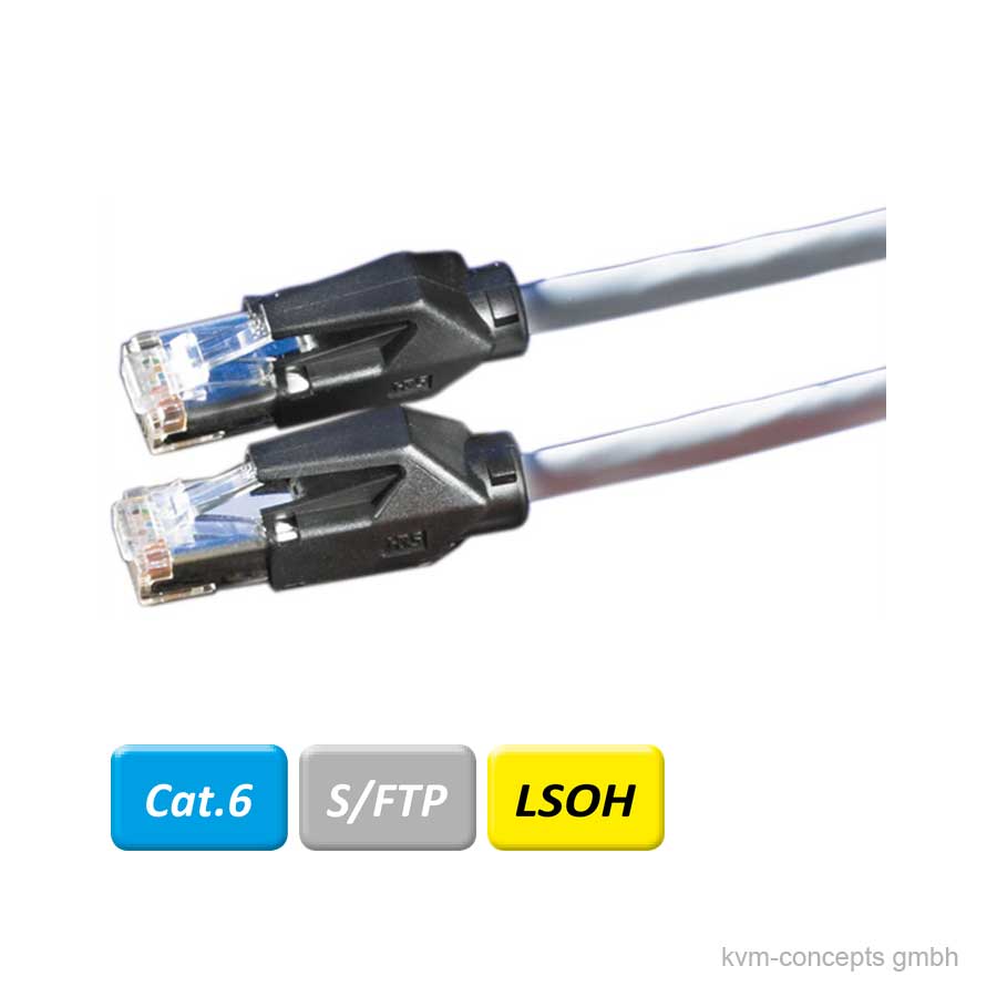 10m DÄTWYLER Patchkabel CAT 6, grau – Bild 2