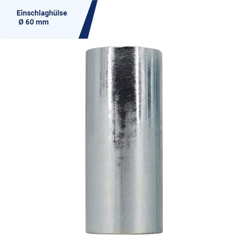 Einschlaghülse für Rohrverbinder Longfix Ø 60 oder 76 mm, Länge 165 mm – Bild 3