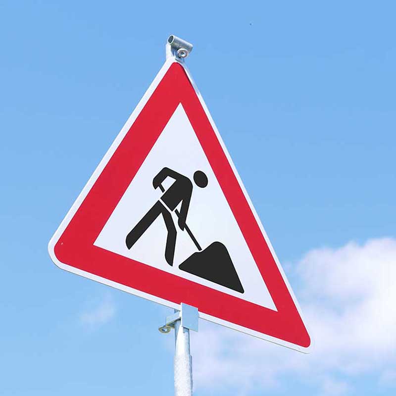 Einschlagpfosten Typ L1 Ø 42 mm von Schake, 2,1 m Länge, 1 m Teleskoprohr – Bild 5