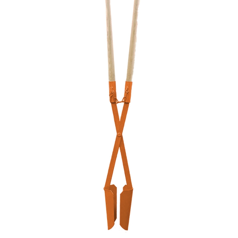 Erdlochausheber aus Stahl mit Hartholzstielen, für Erdlöcher Ø110 bis 280 mm – Bild 2