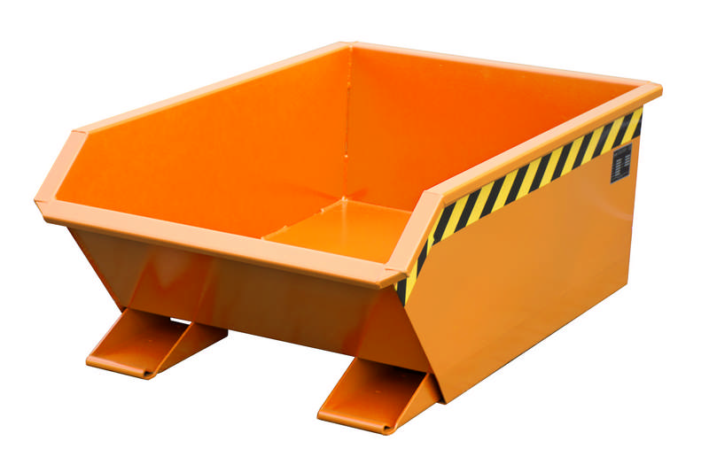 Bauer Mini-Kippbehälter Typ MGU 270, 0,27m3, extrem niedrige Bauhöhe, versch. Farben o. Feuerverzinkt – Bild 2