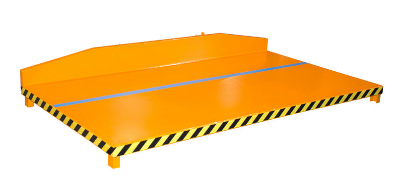 Restgitter-Palette Typ RGP-1, 2500mm breit, 2000kg Tragkraft, versch. Farben o. Feuerverzinkt