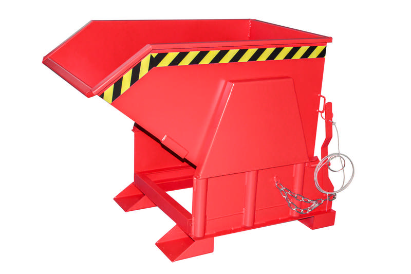 Kippbehälter Typ BK, Kippen per Seilzug, Fassungsvermögen 0,5m³ – Bild 3