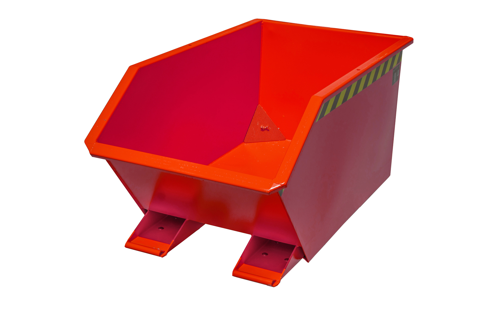 Bauer Spänebehälter Typ GU-E 300, Inhalt 0,30m3, mit Siebblech und Ablasshahn, versch. Farben o. Feuerverzinkt – Bild 3