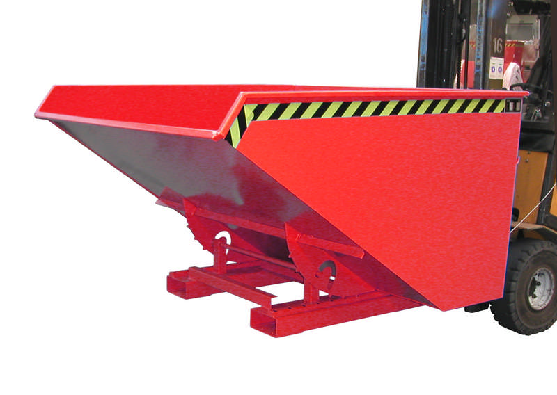 Bauer Kippbehälter Typ EXPO® 1200, mit Seilzug, Fassungsvermögen 1,20m³, versch. Farben o. Feuerverzinkt – Bild 3