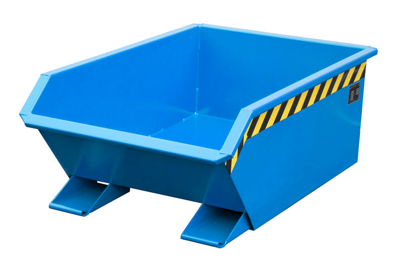 Bauer Mini-Kippbehälter Typ MGU 270, 0,27m3, extrem niedrige Bauhöhe, versch. Farben o. Feuerverzinkt – Bild 4