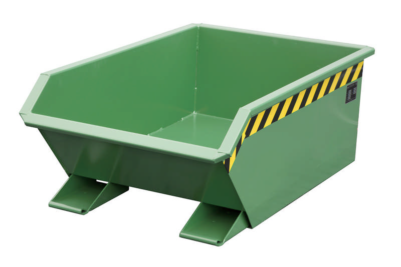 Bauer Mini-Kippbehälter Typ MGU 270, 0,27m3, extrem niedrige Bauhöhe, versch. Farben o. Feuerverzinkt – Bild 5