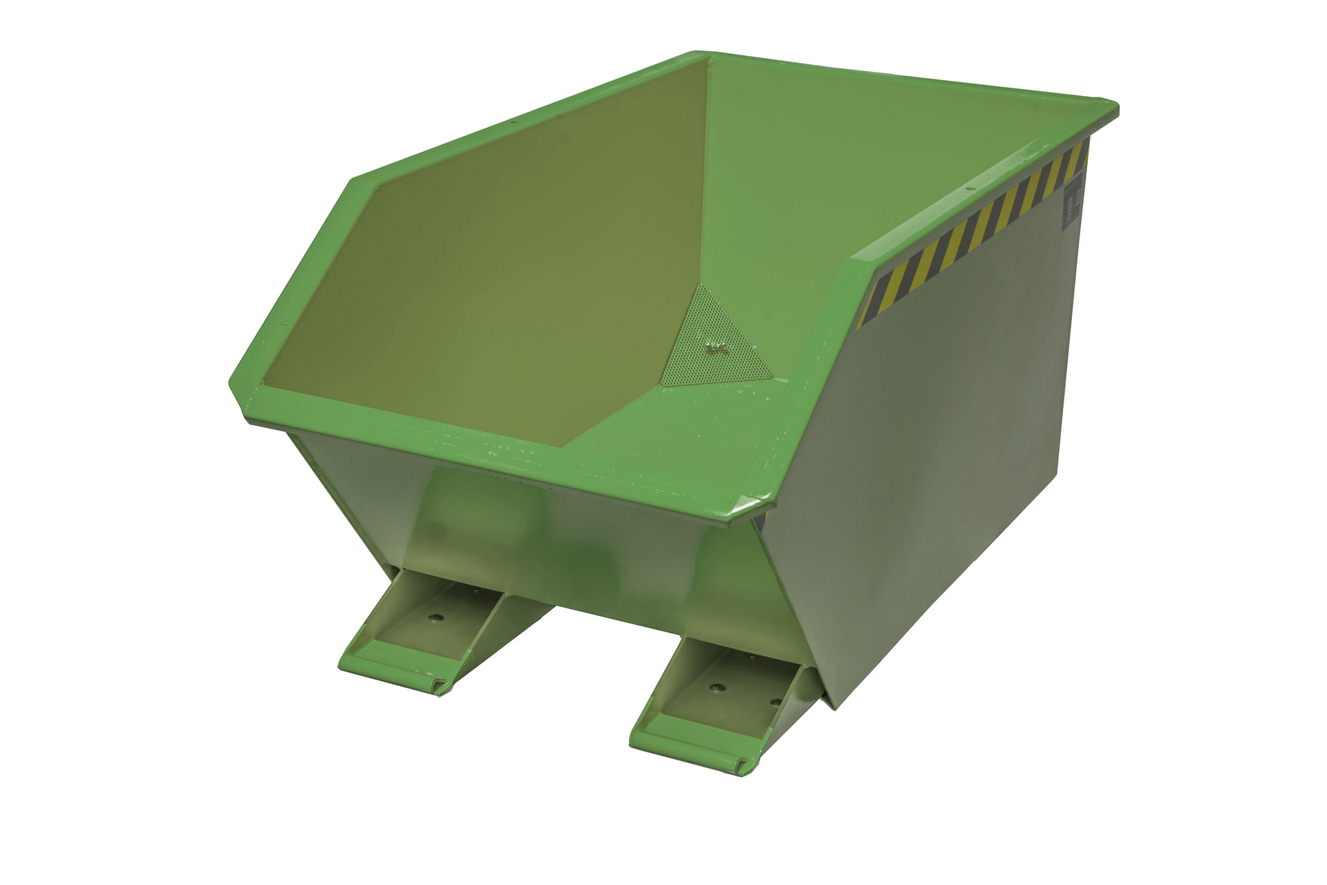 Bauer Spänebehälter Typ GU-E 300, Inhalt 0,30m3, mit Siebblech und Ablasshahn, versch. Farben o. Feuerverzinkt – Bild 5