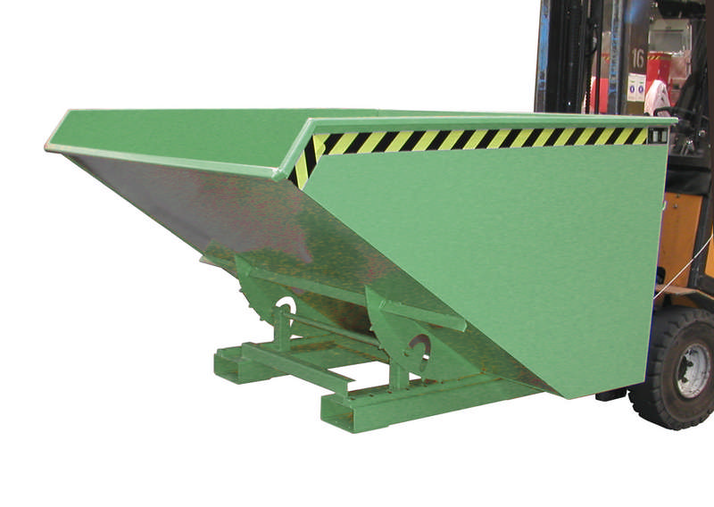 Bauer Kippbehälter Typ EXPO® 1200, mit Seilzug, Fassungsvermögen 1,20m³, versch. Farben o. Feuerverzinkt – Bild 5