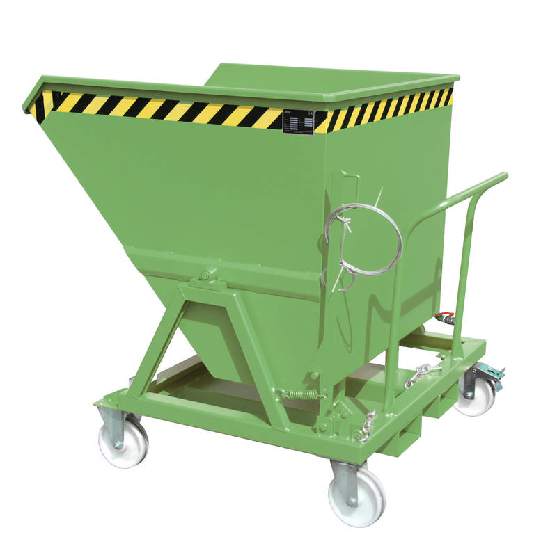 Bauer Späne-Kippmulde Typ SKS 700, zum Transport und Entleerung von Schüttgütern, versch. Farben – Bild 5