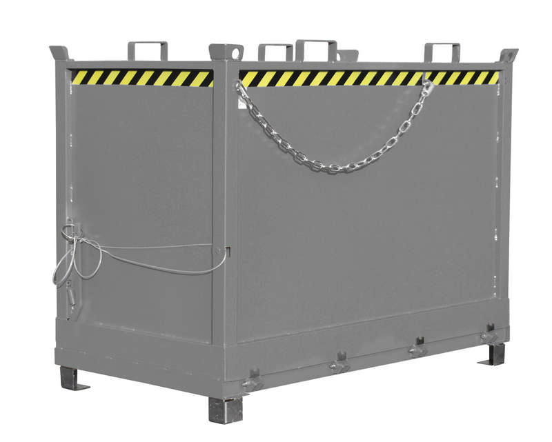 Bauer Klappbodenbehälter Typ FB 2000, 2m3, 3-fach stapelbar, versch. Farben o. Feuerverzinkt – Bild 6