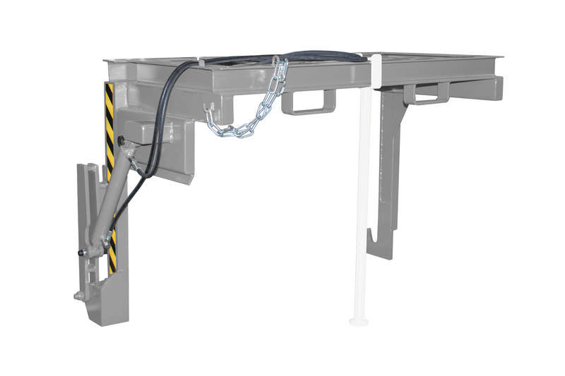Traverse für Stapelkipper Typ BST-H 150, mit hydraulischer Kippvorrichtung, 1,50m3, 2000kg Tragfähigkeit, versch. Farben – Bild 6