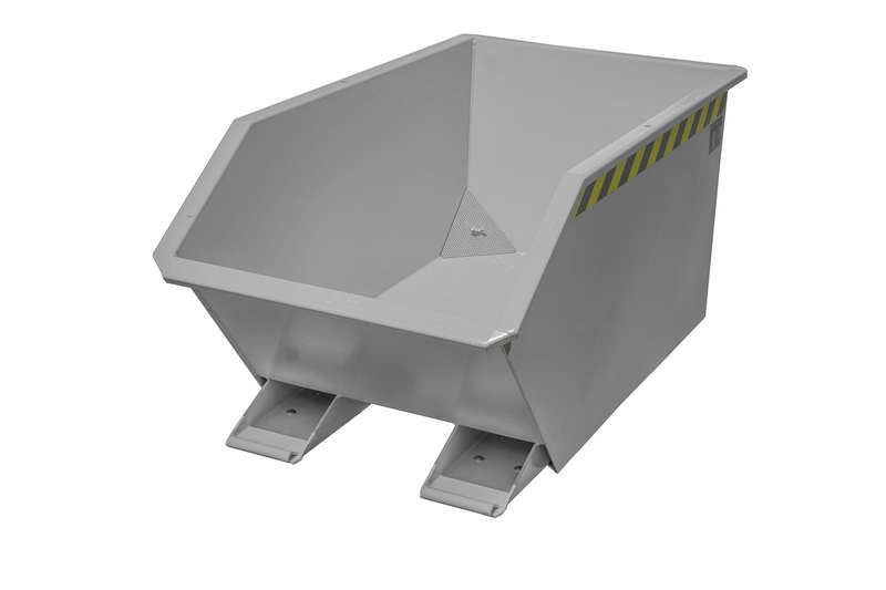 Bauer Spänebehälter Typ GU-E 300, Inhalt 0,30m3, mit Siebblech und Ablasshahn, versch. Farben o. Feuerverzinkt – Bild 6