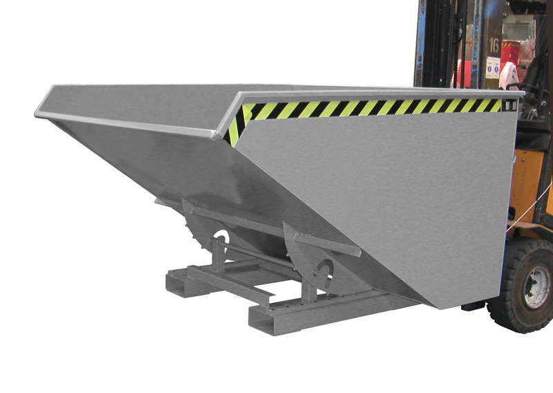 Bauer Kippbehälter Typ EXPO® 1200, mit Seilzug, Fassungsvermögen 1,20m³, versch. Farben o. Feuerverzinkt – Bild 6