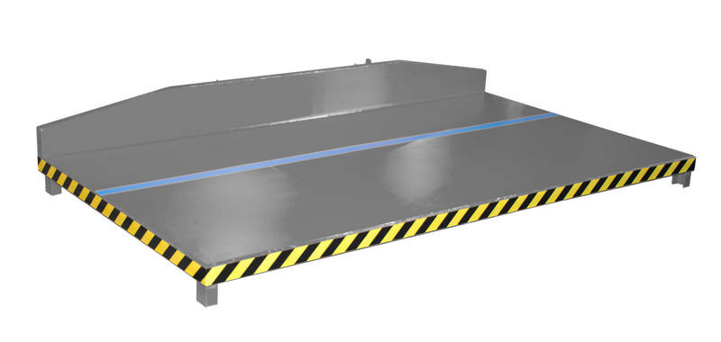 Restgitter-Palette Typ RGP-1, 2500mm breit, 2000kg Tragkraft, versch. Farben o. Feuerverzinkt – Bild 6